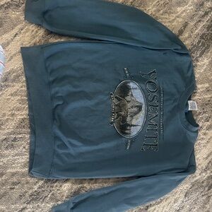 Yosemite Graphic Kids Sweatshirt - Teal